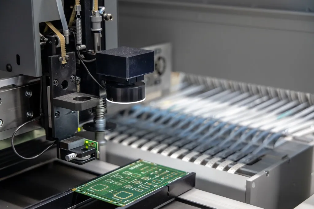 automated green pcb assembly 