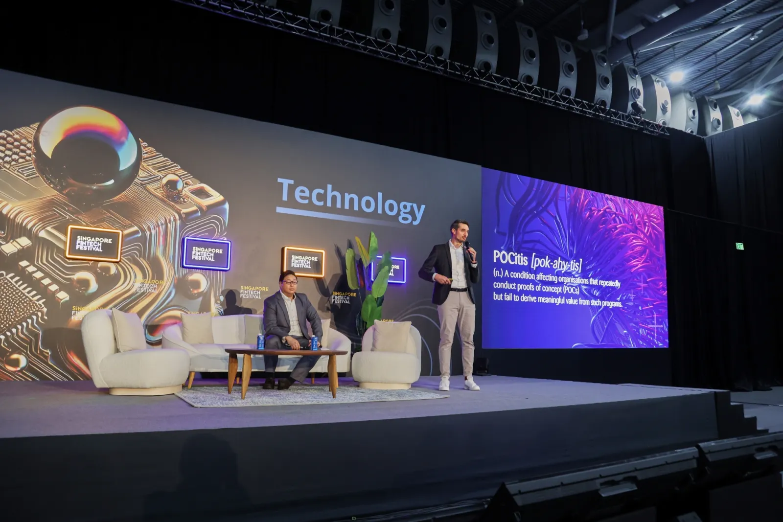 Lecture at the singapore Fintech Festival about Gen AI