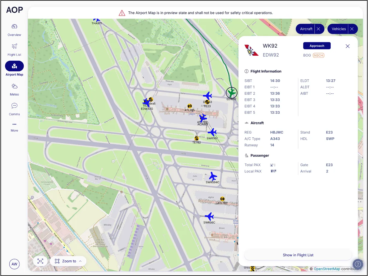 AOP map view