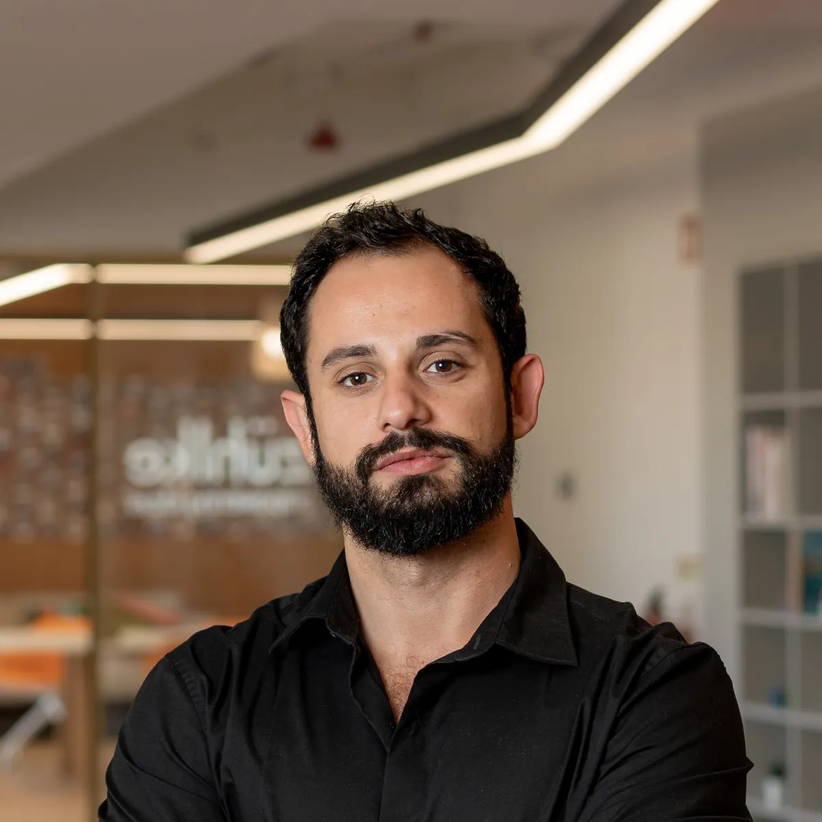 Daniel Sousa portrait in a Zühlke Portugal office setting