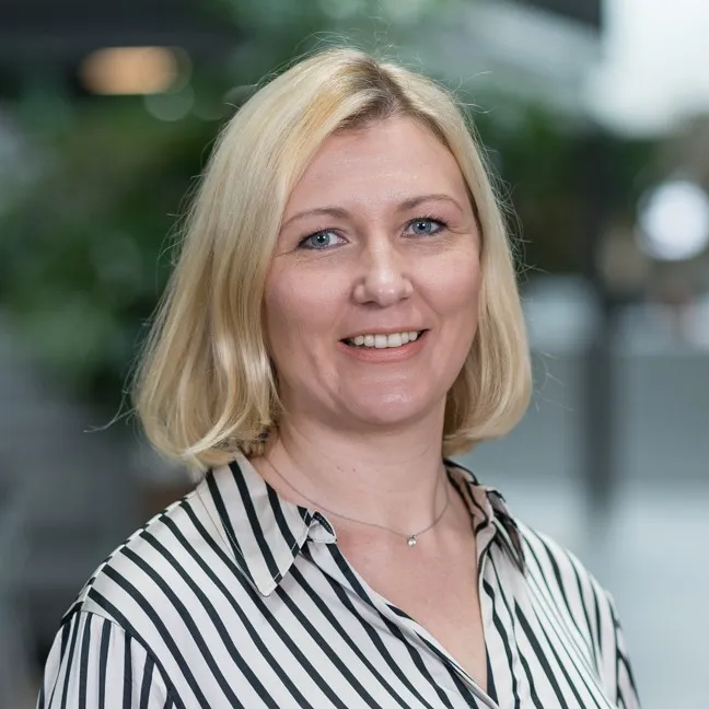 A female portrait in an office setting