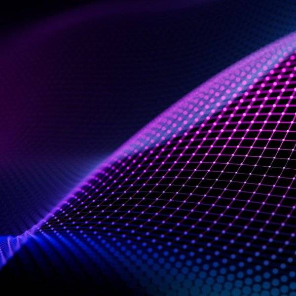 A dot pattern symbolising high-tech industries. 
